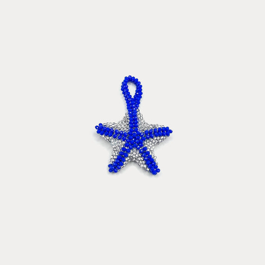 Starfish Charm Silver/Blue - USA PRE ORDER 1 MONTH