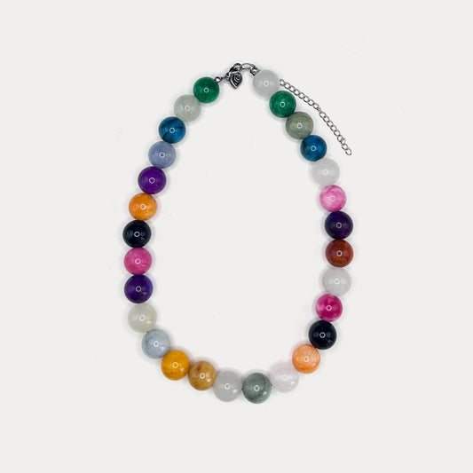 The V Natural Stone Necklace