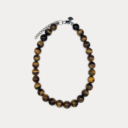Tiger Eye Natural Stone Necklace