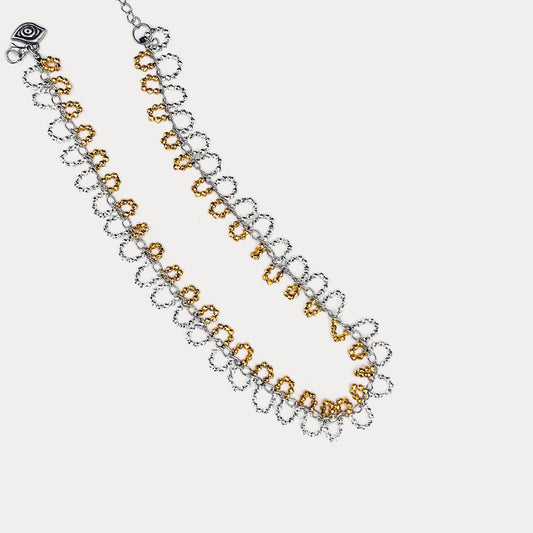 Gold/ Silver Crystal Wave Necklace